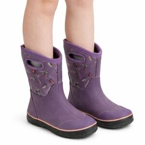 Size 5 Bogs Waterproof Insulated Rain Boots - Purple Hockey